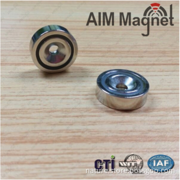 Pot magnets with screw socket D16mm Thread M4